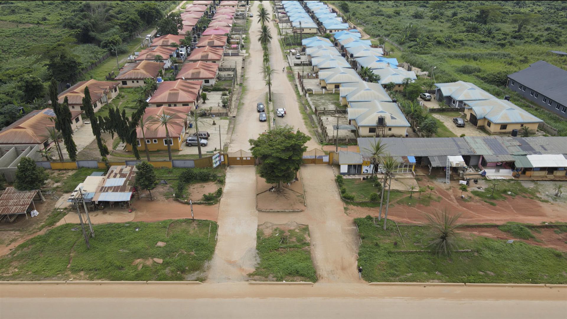 Aerial view of an Integrity Homes estate